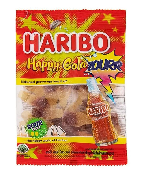 Haribo Happy Cola Lemon Frizzi Caramelle Frizzanti - 100g