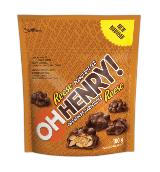 OH HENRY! Bite Sized Pieces with Reese Peanut Butter - 180g