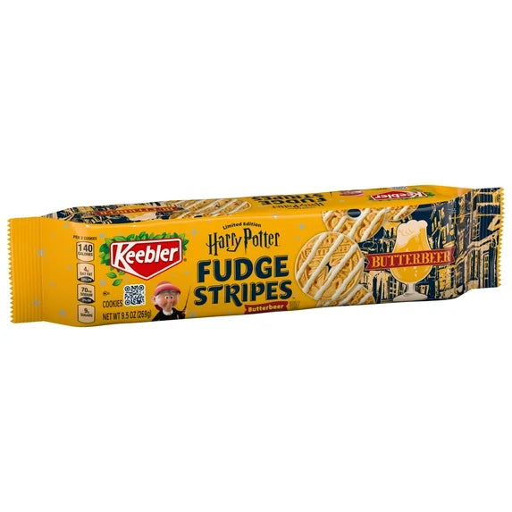 Keebler Fudge Stripes Harry Potter Butterbeer Limited-Edition Cookies, 9.50 oz