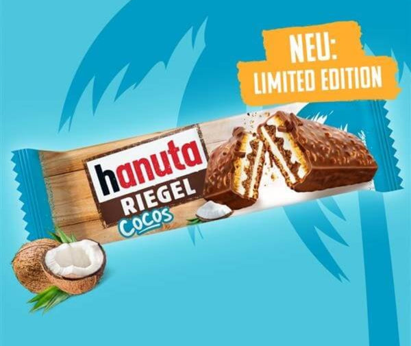 Hanuta Riegel bar Cocos - limited edition - 34.5g