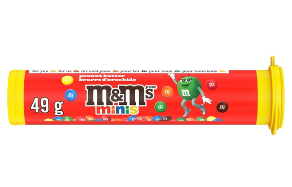 M&M's Minis Peanut Butter Milk Chocolate Candy - 1.74 Oz Mega Tube