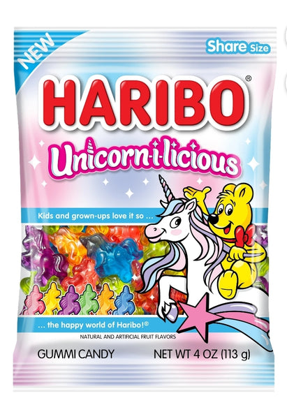 HARIBO Unicorn-i-licious Gummy Candy, 4 oz