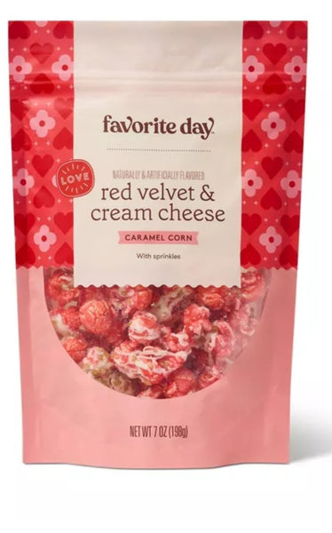 Favorite Day™ - Valentine's Red Velvet & Cream Cheese Flavored Caramel Corn - 7oz