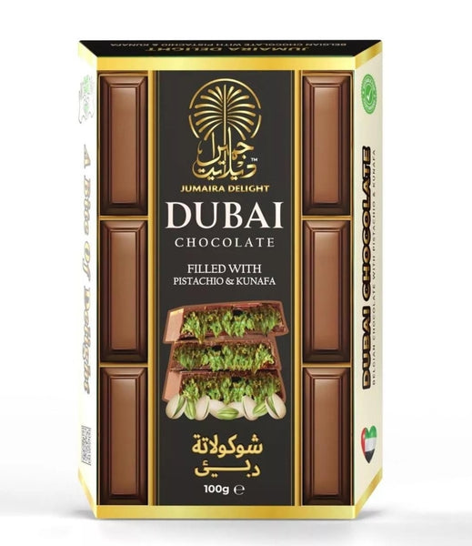 Jumaira Delight Dubai Pistachio and Kunafa Chocolate 100g