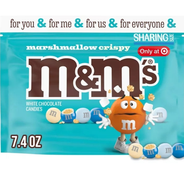 M&M's White Chocolate Marshmallow Crispy Sharing Chocolate Candies - 7.40oz