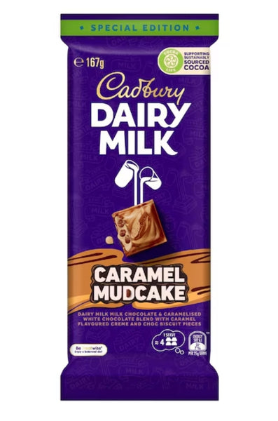 Cadbury Dairy Milk Caramel Mudcake Block 167g