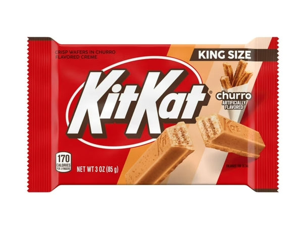 Kit Kat Churro Flavored Wafer King Size Candy, Bar 3 oz - *Partially damaged in transit*