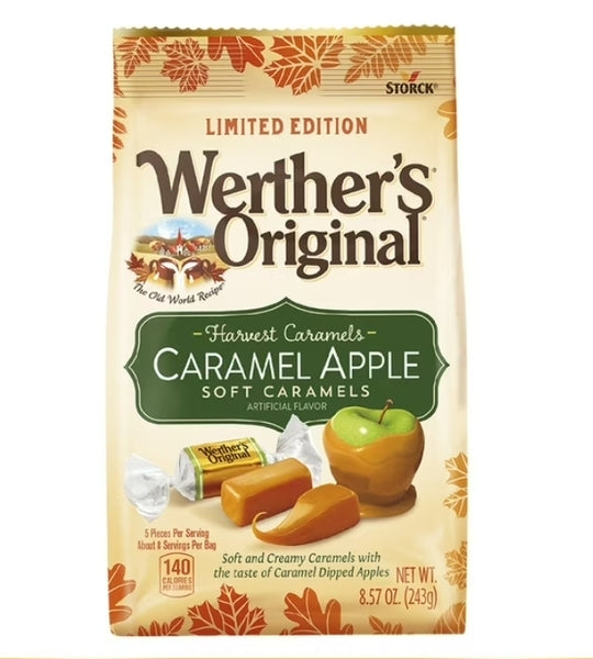 Werther's Original Harvest Caramel Apple Soft Caramel Candy, 8.57 oz
