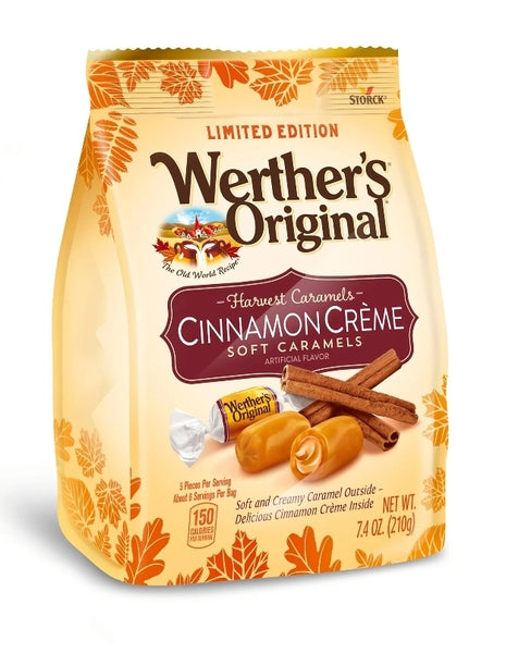 Werther's Original Harvest Cinnamon Crème Soft Caramel Candy, 7.4 oz