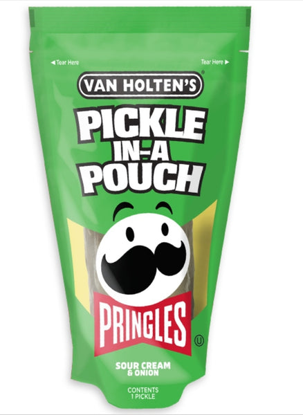 Van Holten’s x Pringles® Sour Cream & Onion Pickle-In-A-Pouch