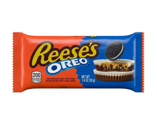 REESE'S OREO Milk Chocolate and White Creme Peanut Butter Cups, 1.4 oz