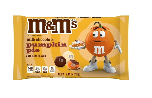 M&M'S Pumpkin Pie Milk Chocolate Candy - 7.44 oz Bag