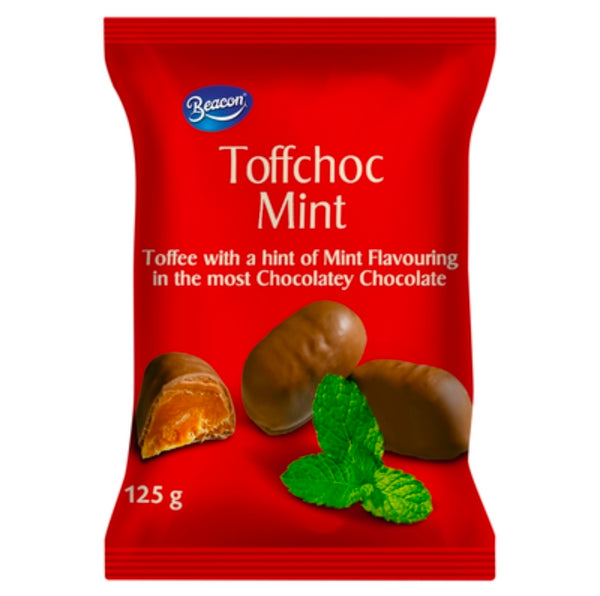 Beacon Toffchoc Mint Chocolate Mint Toffee 125g