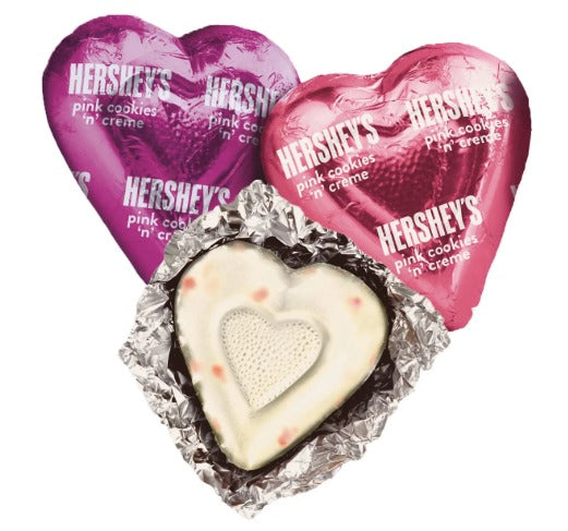 Hershey's Pink Cookies 'N Creme Hearts - 2 Minis Per Pack