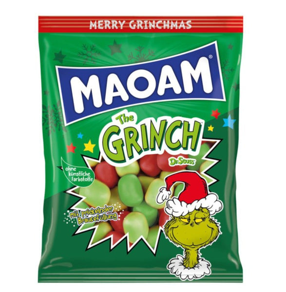 Haribo Maoam Kracher Sour Grinch Merry Grinchmas Kaubonbon-Dragees 175g