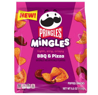 Pringles Mingles BBQ and Pizza Puffed Snacks, Salty Snacks, 5.5 oz