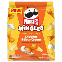 Pringles Mingles Cheddar and Sour Cream Puffed Snacks, Gluten-Free, Cheese Puffs, 5.5 oz