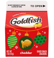 Goldfish Holiday Cheddar Crackers, 2 oz Carton