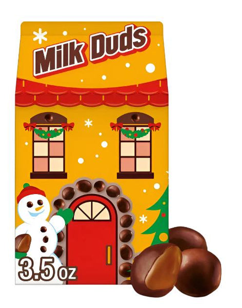 Milk Duds Chocolate and Caramel Christmas Candy, Carton 3.5 oz