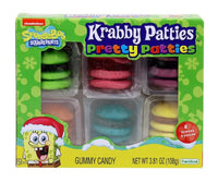 Frankford Nickelodeon Holiday Gummy Krabby Patties Pretty Patties 6pk - Pineapple, Grape, Orange, Green Apple, Cherry, Blue Raspberry