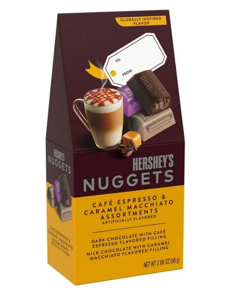 Hershey's Nuggets Assorted Coffee Flavored Christmas Candy, Gift Box 2.08 oz