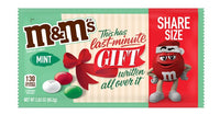 M&M's Mint Milk Chocolate Christmas Candy, Share Size - 2.83 oz Bag