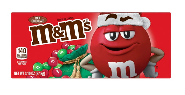 M&M's Holiday Milk Chocolate Christmas Candy - 3.1 oz Box