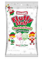 Fluffy Stuff, Cotton Candy, Wonderland Wishes - Cherry and Lime Twist 1.2 oz Bag, Peanut Free, Gluten Free