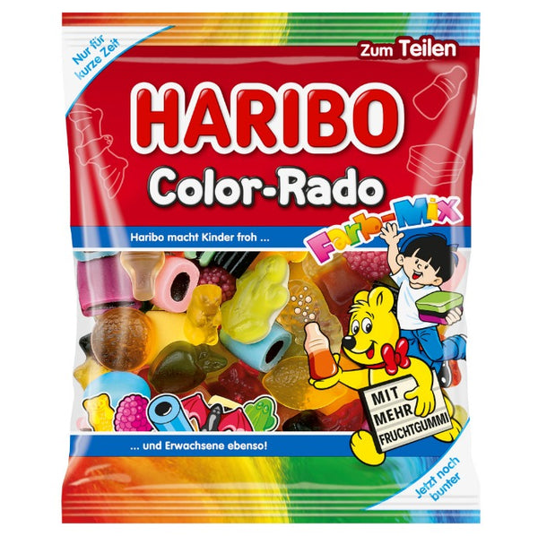 Haribo Color-Rado Color Mix with Liquorice and Gums Bag 175g