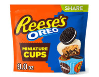 Reese's with OREO Milk Chocolate and White Crème Peanut Butter Cups Candy - 9oz