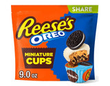Reese's with OREO Milk Chocolate and White Crème Peanut Butter Cups Candy - 9oz