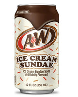 A&W Ice Cream Sundae Soda Pop, 12 fl oz