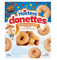 Hostess Donettes, Maple Glazed Mini Donuts, Artificially Flavored, 9.5 oz Bag