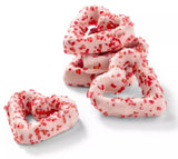 Favorite Day™ - Valentine's Pink Strawberry Heart Shaped Pretzels with Red Sugar Crystals - 6oz