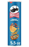 Pringles Loaded Potato Skins Potato Crisps Chips, Lunch Snacks, 5.5 oz
