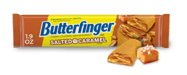 Butterfinger Salted Caramel Flavor, Peanut Buttery Candy Bars with Salted Caramel Flavor, Gluten Free, 1.9 oz