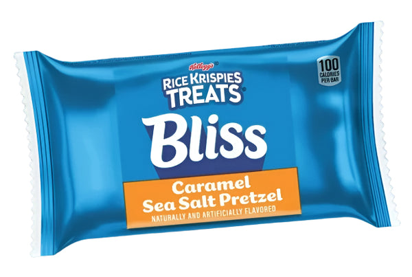 Rice Krispies Treats Bliss Caramel Sea Salt Pretzel Chewy Crispy Marshmallow Squares Bars - 24g