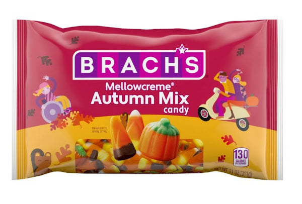 Brach's Mellowcreme Autumn Mix Candy, Halloween Candy, Fall Treats, 11 Ounce Bag