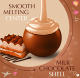 Lindt LINDOR Valentine's Tiramisu Milk Chocolate Candy Truffles, 5.3 oz. Bag