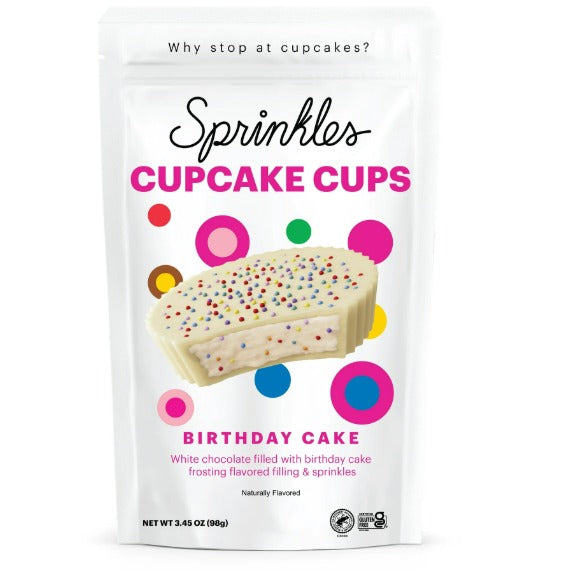 Sprinkles Premium Birthday Cake Cupcake Cups, 3.45oz Pouch, Gluten Free