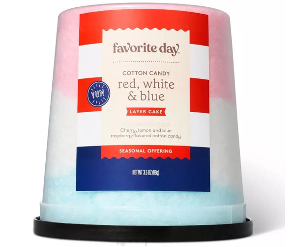 Favorite Day™ Red White and Blue Cotton Candy Layer Cake Tub - 3oz