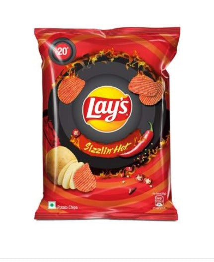 Lays Sizzling Hot Crisps 50g