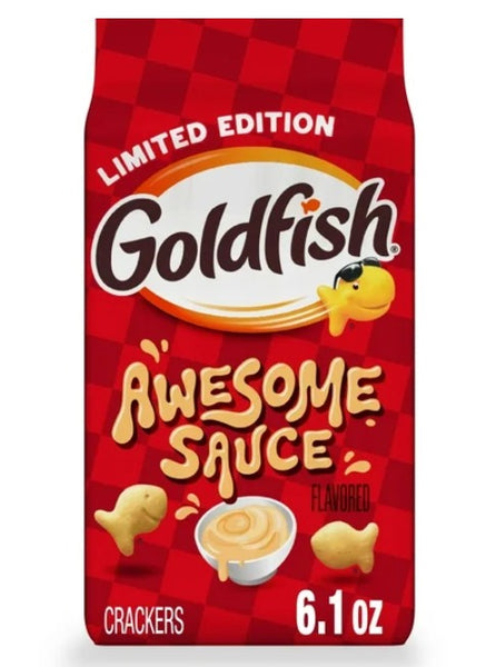 Goldfish Awesome Sauce Flavored Crackers, 6.1 oz Bag