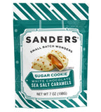 Sander's White Chocolate Sugar Cookie Sea Salt Caramel Christmas Chocolate - 7oz