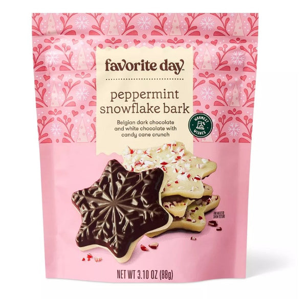 Favorite Day™ Christmas Peppermint Snowflake Bark - 3.1oz