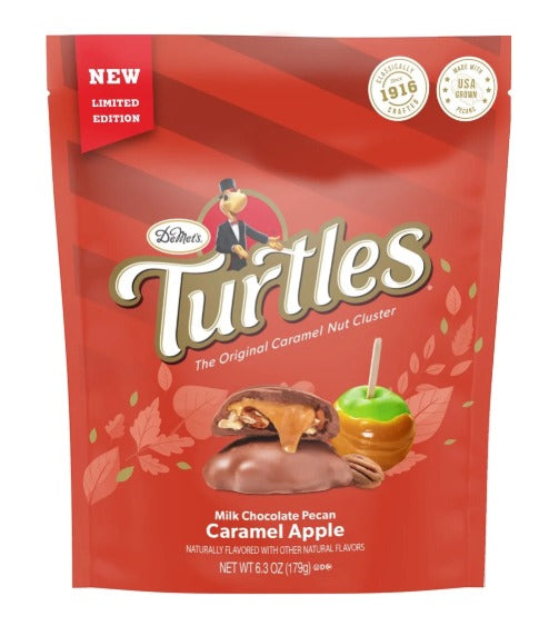 DeMet's Turtles, Caramel Apple Pecan Clusters, 6.3 oz Bag