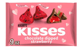 Hershey's Kisses Valentine's Day Chocolate Dipped Strawberry Candy - 9oz