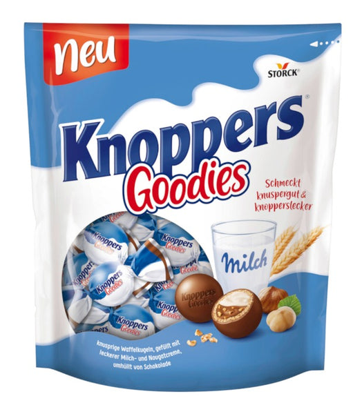 Knoppers Goodies Waffle Balls Filled Milk and Nougat Cream 180g