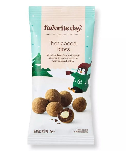 Favorite Day™ Christmas Hot Cocoa Bites - Marshmallow Dough - Cocoa Dusting - 2oz