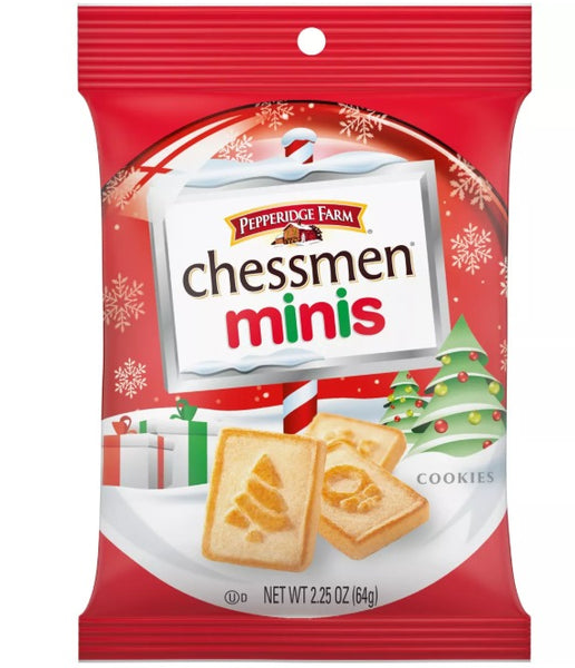 Pepperidge Farm Christmas Snack Pack Chessmen Minis Butter Cookies - 2.25oz